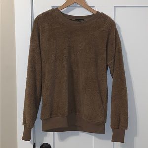 Fuzzy Brown Sweater